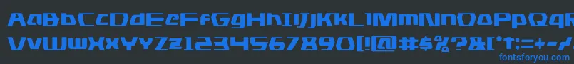 dsman Font – Blue Fonts on Black Background