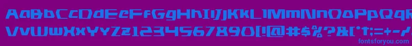 dsman Font – Blue Fonts on Purple Background