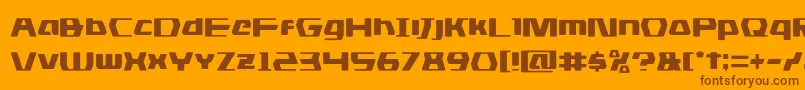 dsman Font – Brown Fonts on Orange Background