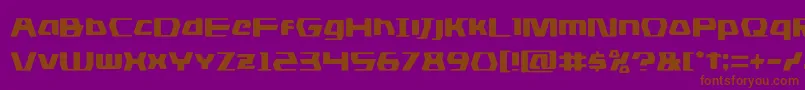 dsman Font – Brown Fonts on Purple Background