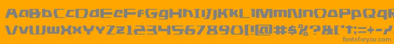 dsman Font – Gray Fonts on Orange Background