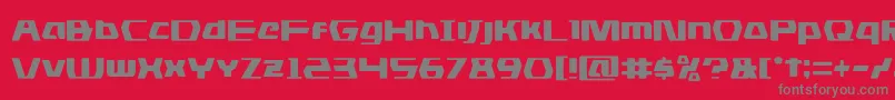 dsman Font – Gray Fonts on Red Background