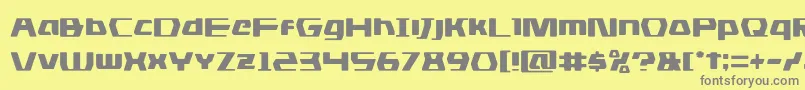 フォントdsman – 黄色の背景に灰色の文字