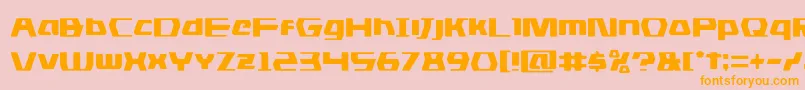 dsman Font – Orange Fonts on Pink Background