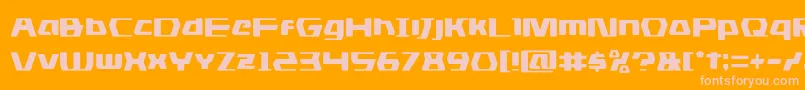 dsman Font – Pink Fonts on Orange Background