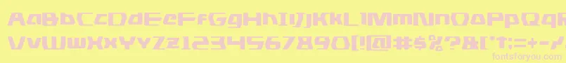 Czcionka dsman – różowe czcionki na żółtym tle