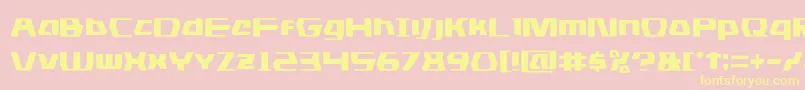 dsman Font – Yellow Fonts on Pink Background