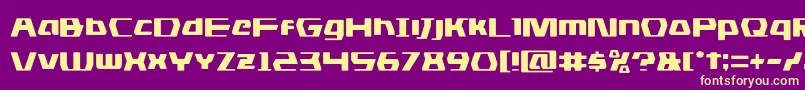 dsman Font – Yellow Fonts on Purple Background