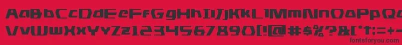 dsman Font – Black Fonts on Red Background