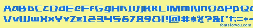 dsman Font – Blue Fonts on Yellow Background