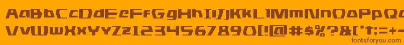 dsman Font – Brown Fonts on Orange Background