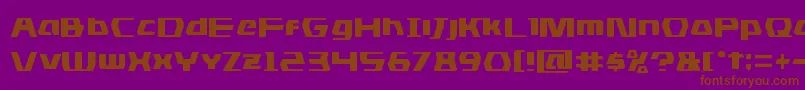 dsman Font – Brown Fonts on Purple Background