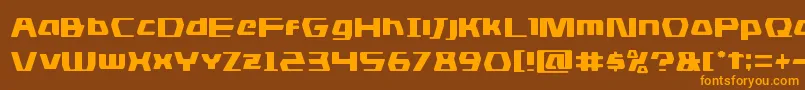 dsman Font – Orange Fonts on Brown Background