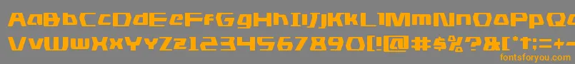 dsman Font – Orange Fonts on Gray Background