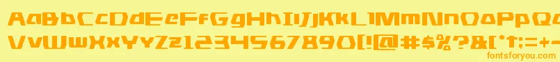 dsman Font – Orange Fonts on Yellow Background