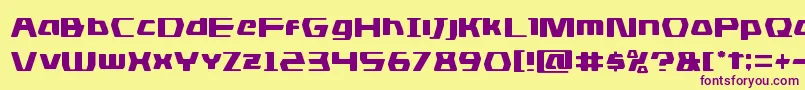 dsman Font – Purple Fonts on Yellow Background