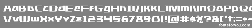 フォントdsman – 灰色の背景に白い文字