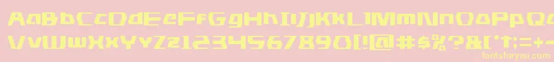 dsman Font – Yellow Fonts on Pink Background