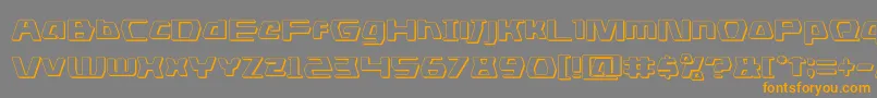 dsman3d Font – Orange Fonts on Gray Background
