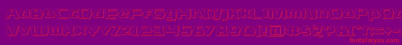 dsman3d Font – Red Fonts on Purple Background