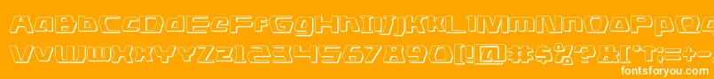 dsman3d Font – White Fonts on Orange Background