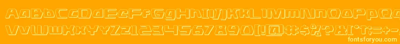 dsman3d Font – Yellow Fonts on Orange Background