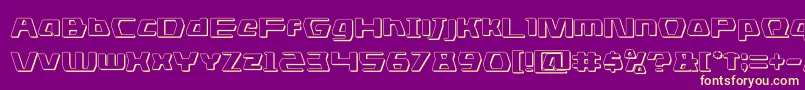 dsman3d Font – Yellow Fonts on Purple Background