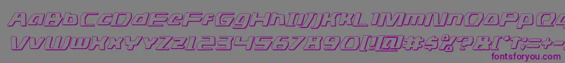 dsman3dital Font – Purple Fonts on Gray Background