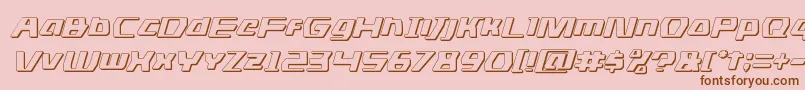 dsman3dital Font – Brown Fonts on Pink Background