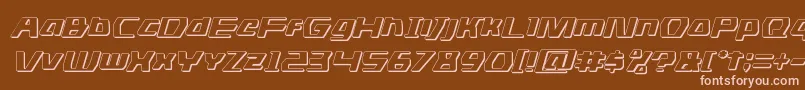 dsman3dital Font – Pink Fonts on Brown Background