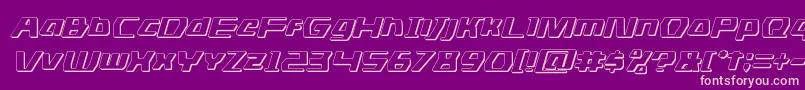 dsman3dital Font – Pink Fonts on Purple Background