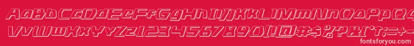 dsman3dital Font – Pink Fonts on Red Background