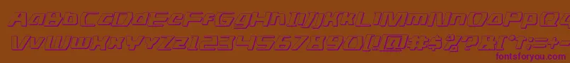 dsman3dital Font – Purple Fonts on Brown Background