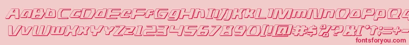 dsman3dital Font – Red Fonts on Pink Background