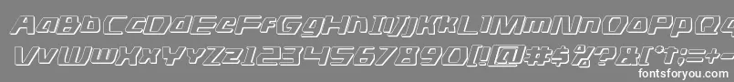 dsman3dital Font – White Fonts on Gray Background