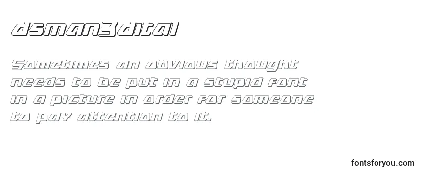 Dsman3dital (125579) Font