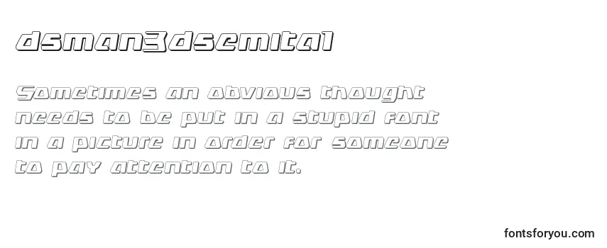 Dsman3dsemital (125581) Font