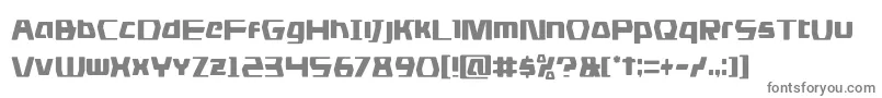dsmancond-fontti – harmaat kirjasimet valkoisella taustalla