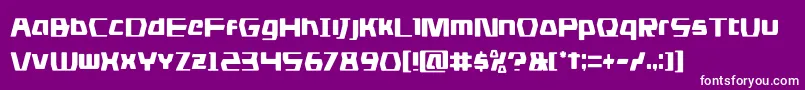 フォントdsmancond – 紫の背景に白い文字