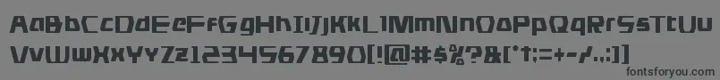 dsmancond Font – Black Fonts on Gray Background