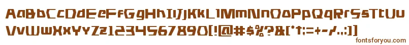 Шрифт dsmancond – коричневые шрифты на белом фоне