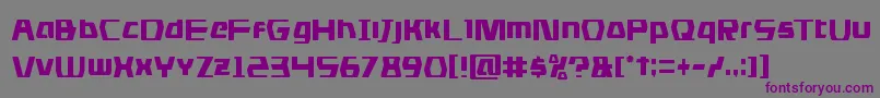 dsmancond Font – Purple Fonts on Gray Background