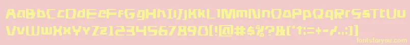 dsmancond Font – Yellow Fonts on Pink Background