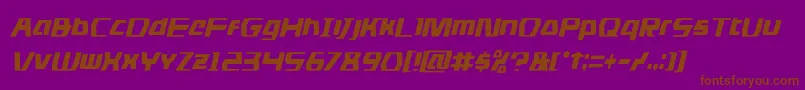 dsmancondital Font – Brown Fonts on Purple Background