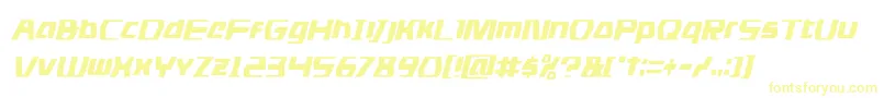 dsmancondital Font – Yellow Fonts on White Background