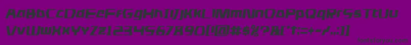 フォントdsmancondsemital – 紫の背景に黒い文字