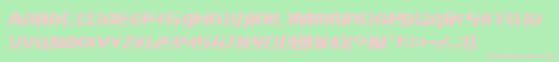 dsmancondsemital Font – Pink Fonts on Green Background