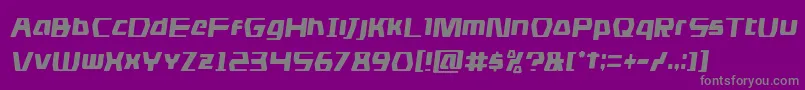 dsmancondsemital Font – Gray Fonts on Purple Background