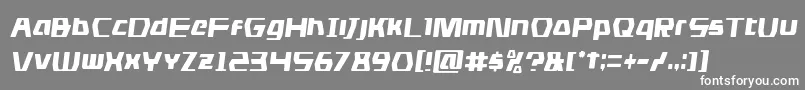 dsmancondsemital Font – White Fonts on Gray Background