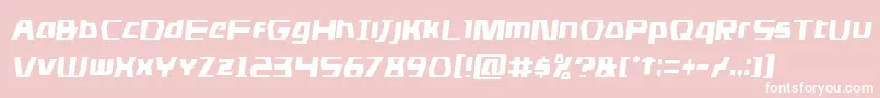 dsmancondsemital Font – White Fonts on Pink Background